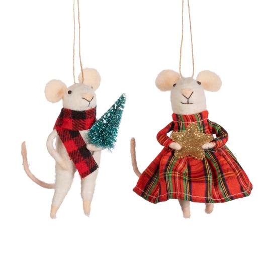 Ozdoba - Vianočná myška s hviezdouphoto